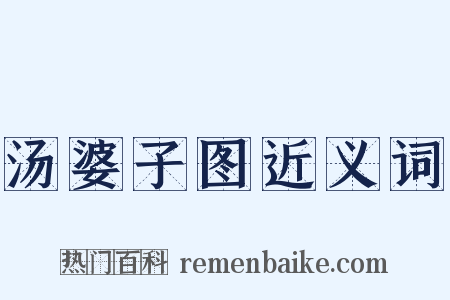 汤婆子图近义词是什么意思的图片